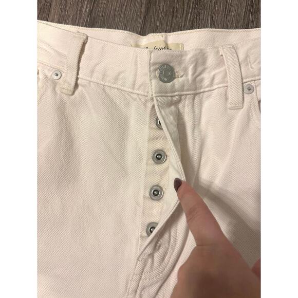 NWT Madewell Low-Slung Baggy Jeans In Vintage Ivory Size 31 - Picture 8 of 11